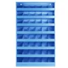 A blue metal storage rack with many compartments, shown against a white background. Produktbild-Vorschau