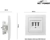 TAE-NFN-Anschlussdose McPower "Flair", UP, weiß, matt, 3x Produktbild-Vorschau 3