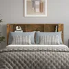 vidaXL Kopfteil mit Ablagen Räuchereiche 180x18,5x104,5 cm Produktbild-Vorschau 4