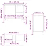 vidaXL Badschrank Räuchereiche 65x33x60 cm Holzwerkstoff Produktbild-Vorschau 8