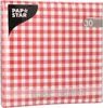 Papstar Servietten, rot 3-lagig 1/4-Falz 33 x 33 cm "Vichy Produktbild-Vorschau 6