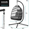 Swoods Egg Hangstoel met Standaard – Hangstoel Buiten en Productafbeelding-voorbeeld 4