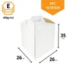 KAPAK 10er Tortenkarton Weiß 26x26x35 cm mit Griff Produktbild-Vorschau 2