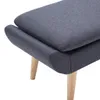 vidaXL Stolička tkanina 73 x 43 x 42 cm tmavě šedá Náhled obrázku produktu 3