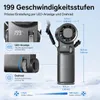 Tragbarer Handventilator 6000mAh mit LED Display & Produktbild-Vorschau 8