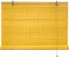 A yellow bamboo blind is shown against a white background. Produktbild-Vorschau
