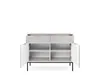 DomoHome | Design-Kommode NOVA - Farbe: Grau, Geriffelte Produktbild-Vorschau 3