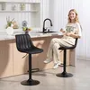 HOMCOM 2er-Set Barhocker, Höhenverstellbarer Barstuhl Produktbild-Vorschau 7