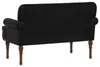 vidaXL Zweisitzer mit Knopfheftung Schwarz 120 x 65 x 77 cm Produktbild-Vorschau 4