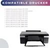 A list of compatible printers for a product, with an image of a printer at the bottom. Náhľad obrázku produktu