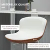 HOMCOM 2er-Set Barhocker, Bistrohocker mit Fußstütze, Produktbild-Vorschau 7