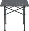 A gray folding table with black legs against a white background. Náhled obrázku produktu