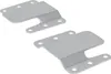 vidaXL Flush-Montagehalterung 2 pcs Silber 75 x 66 x 1,4 mm Produktbild-Vorschau 1