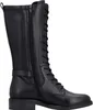 A black leather lace-up boot is shown from the side. Produktbild-Vorschau