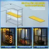 Collage showing a desk setup with different configurations for PC gamer, console gamer, and home office. Produktbild-Vorschau