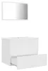 vidaXL Juego de muebles de baño, color blanco, fabricado en Vista previa de la imagen del producto 3