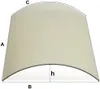 A diagram of a curved glass panel with measurement labels. Náhľad obrázku produktu