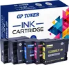 A box of GP Toner ink cartridges with several cartridges displayed in front of it. Produktbild-Vorschau