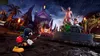 Mickey Mouse painting a scene with a statue of a man and a rabbit in a spooky, nighttime setting. Produktbild-Vorschau