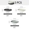 Teller set 3er Ø27,7 cm Keramik Speiseteller Dessertteller Produktbild-Vorschau 2