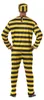 costume da galeotto giallo nero a righe per uomo taglia M - Anteprima dell’immagine prodotto 5