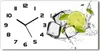 Wanduhr aus Glas – 60x30 cm - Glasbild - Glasuhr - Produktbild-Vorschau 1
