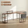 HOMCOM L-förmiger Schreibtisch 168 x 120 cm Eckschreibtisch Produktbild-Vorschau 3