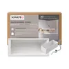 A product box for a bathtub, showing the bathtub itself and marketing information. Produktbild-Vorschau