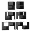 vidaXL Armoire TV noir brillant 104x30x52cm Bois composite Voir les images du produit 6