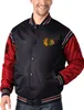 Chicago BlackhawksStarter Satin Varsity Jacket Produktbild-Vorschau 1