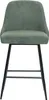 Miliboo - 360° drehbare Barhocker aus Chenille-Stoff in Produktbild-Vorschau 3