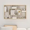 vidaXL Nástenná polica Sonoma Oak 85x16x52,5 cm odvodený Náhľad obrázku produktu 4