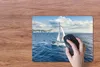MuchoWow® Mauspad Mousepad Boot - Weiß - Meer 40x30 cm - Produktbild-Vorschau 3