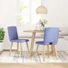 vidaXL Esszimmerstühle 2 Stk. Jeansblau Stoff Produktbild-Vorschau 2