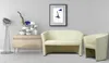 Couchgarnitur - Sofa Set - Beige - Kunstleder - 2 Sitzer Produktbild-Vorschau 3