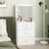 Tavolino da trucco HOMCOM, con specchio, sgabello, Anteprima dell’immagine prodotto 8