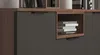 Buffet Alicante Commode 180x35x83cm noyer gris noir Voir les images du produit 6
