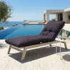 Cuscino per lettino prendisole 185 x55 cm Grigio carbone Anteprima dell’immagine prodotto 2