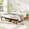 COSTWAY Rama łóżka 140x200cm, Łóżko platforma 30,5cm, Podgląd zdjęcia produktu 2