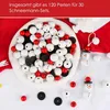 120 Natürliche Holzperlen für DIY-Schneemänner – 30 Sets Produktbild-Vorschau 3