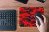 MuchoWow® Mauspad Mousepad Tarnmuster - Rot - Muster 23x19 Produktbild-Vorschau 4