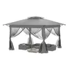 Kiosque de jardin XMTECH, kiosque pop-up 3 x 3 m avec toit Voir les images du produit 1