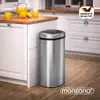 MONZANA Sensor Mülleimer Küche Silber Produktbild-Vorschau 2