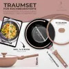 TRAUMLEBEN® Wokpfanne 28 cm mit Deckel, abnehmbarer Griff & Produktbild-Vorschau 2