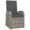 vidaXL Ensemble de jardin 7 pièces avec coussins Gris Poly Voir les images du produit 4