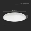 A white LED dome light is shown against a black background with dimensions and text overlays. Náhled obrázku produktu