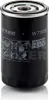 A black oil filter with silver accents and text labels, set against a white background. Podgląd zdjęcia produktu