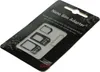 A blister pack containing SIM card adapters and a SIM ejector tool. Produktbild-Vorschau
