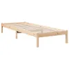 Massivholzbett Extra Lang ohne Matratze 80x220 Kiefernholz Produktbild-Vorschau 3