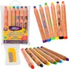 Crayons de bois Jumbo 6 couleurs STRIGO Voir les images du produit 2